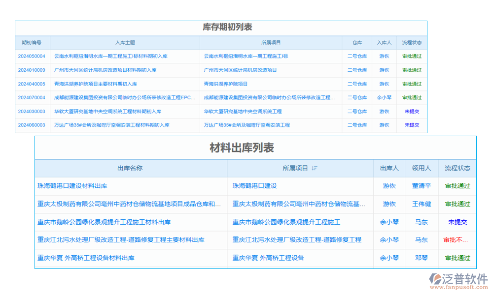 項目設(shè)備調(diào)撥管理軟件