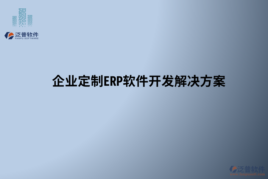 企業(yè)定制ERP軟件開發(fā)解決方案