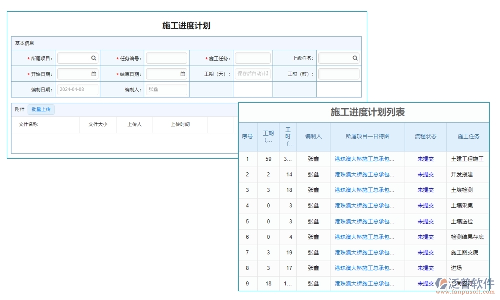 泛普工程項目數字化管理系統(tǒng)：全面掌控項目管理、進度、質量與成本