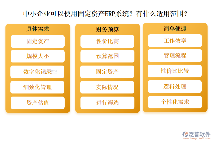 中小企業(yè)可以使用固定資產(chǎn)ERP系統(tǒng)？有什么適用范圍？