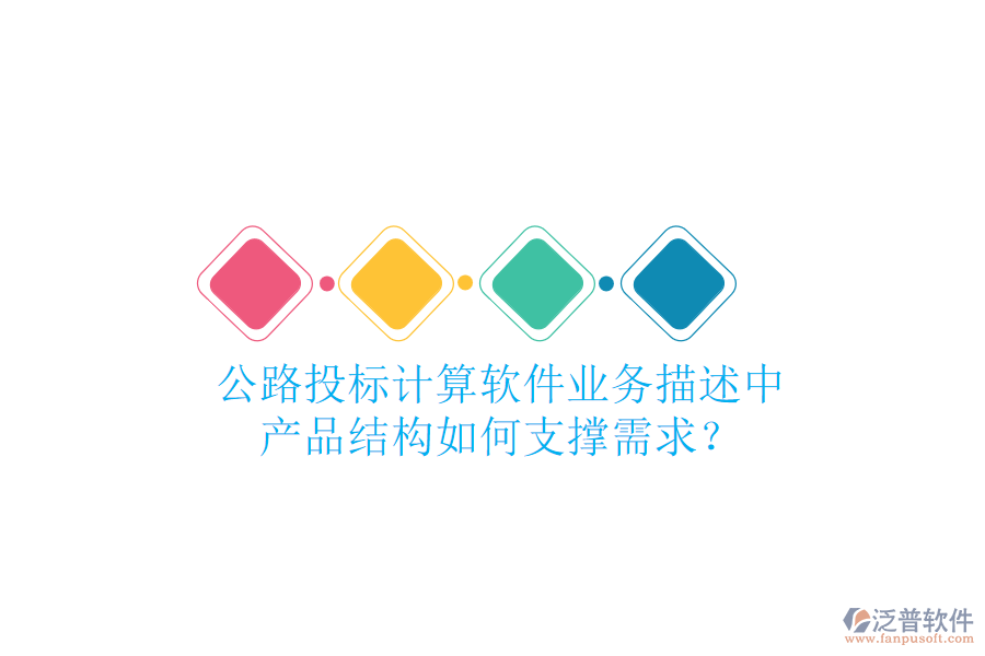 公路投標(biāo)計算軟件業(yè)務(wù)描述中，產(chǎn)品結(jié)構(gòu)如何支撐需求？