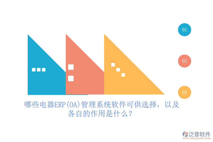 哪些電器ERP(OA)管理系統軟件可供選擇，以及各自的作用是什么？