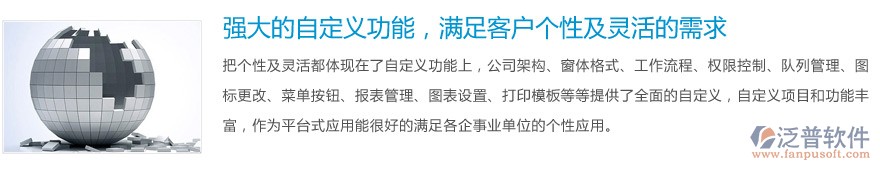 強大的自定義功能，滿足客戶個性及靈活的需求